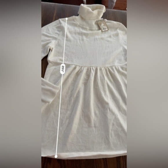 Sonoma Life-style sweater size Large ivory turtleneck button neck & sleeve NWT - Picture 14 of 16